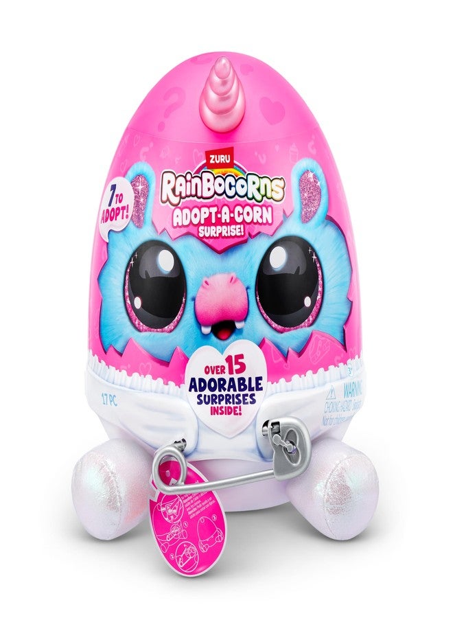 Rainbocorns مفاجأة اعتمد على الذرة (أرنب) من زورو، 15+ مفاجأة، دمى قابلة للجمع، للأطفال، بيض مفاجأة للفتيات والأطفال من عمر 3 سنوات وما فوق - Image 2