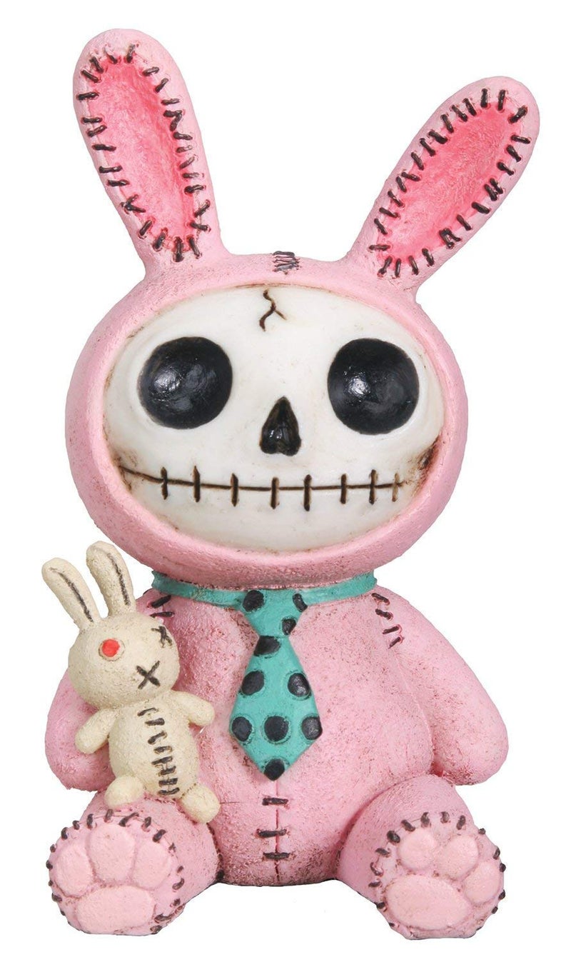 SUMMIT COLLECTION SUMMIT COLLECTION Furrybones Pink Bun Bun Signature Skeleton in Bunny Costume with Bunny Doll 