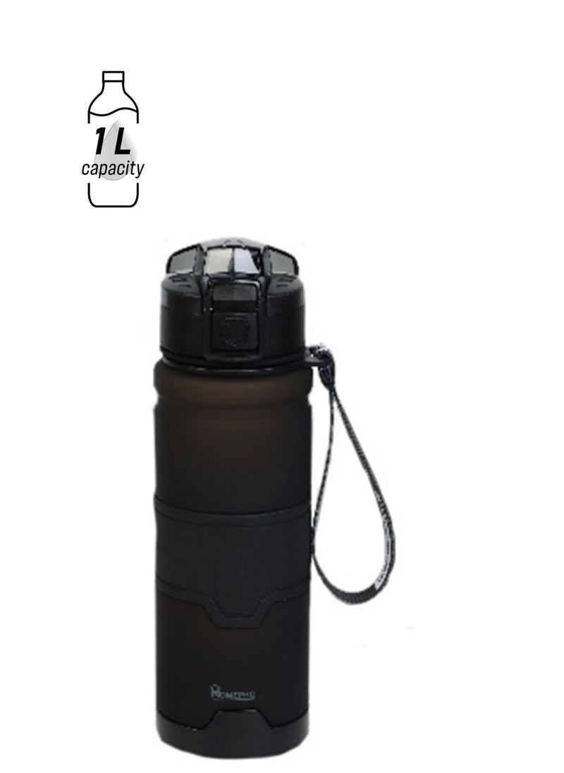 Home Pro Home Pro Tritan Sports Water Bottle 1000Ml Black  - Image 1