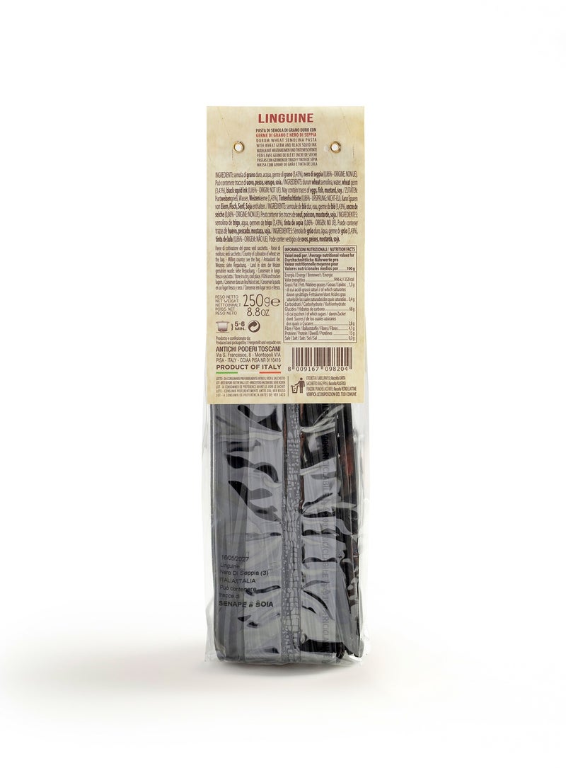 Antichi Poderi Toscani Antichi Poderi Toscani - Pasta - Black Squid Ink - Linguine- 250 gr - Image 2