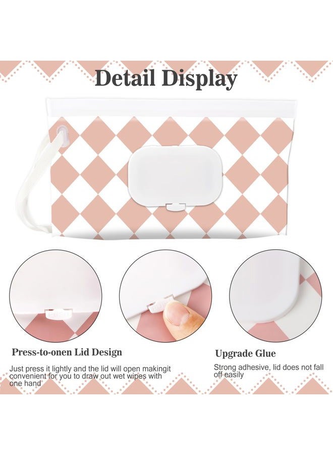 FEBSNOW 2 Pack Baby Wipes Dispenser Holder, Portable Refillable Baby Wet Wipes Pouch Container Reusable Travel Case - Image 4