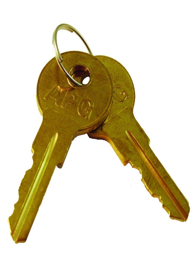 ابج مجموعة مفاتيح بديلة لأدراج النقود من APG | متوافقة مع أقفال APG A2 المشفرة | مجموعة من مفتاحين | لأدراج النقود من سلسلة 100 وسلسلة 4000 من APG | PK-8K-A2 - Image 1