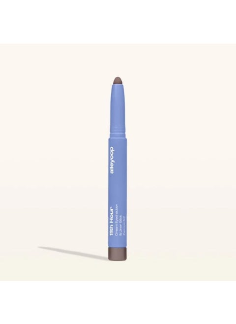 ALLEYOOP 11th Hour Cream Eye Shadow Sticks - Espresso Self (Matte) - Award-winning Eyeshadow Stick - Smudge-Proof and Crease Proof for Over 11 Hours - Easy-To-Apply and Compact for Travel, 0.05 Oz