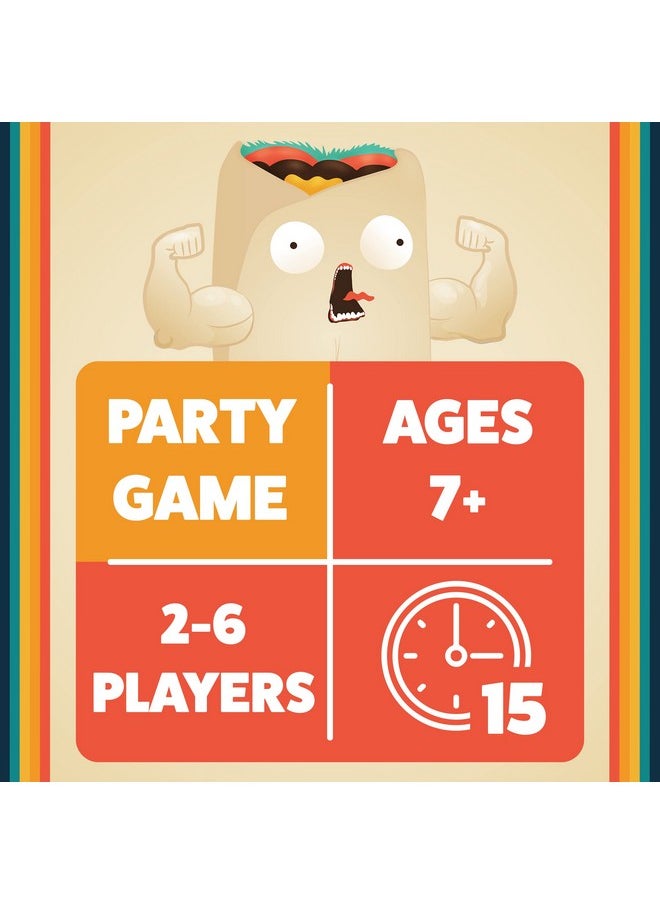 Exploding Kittens Exploding Kittens Presents Throw Throw Burrito - A Dodgeball Card Game - Family Card Games for Adults, Teens & Kids - 2-6 Players - Ages 7 and Up - 120 Cards  - Image 3