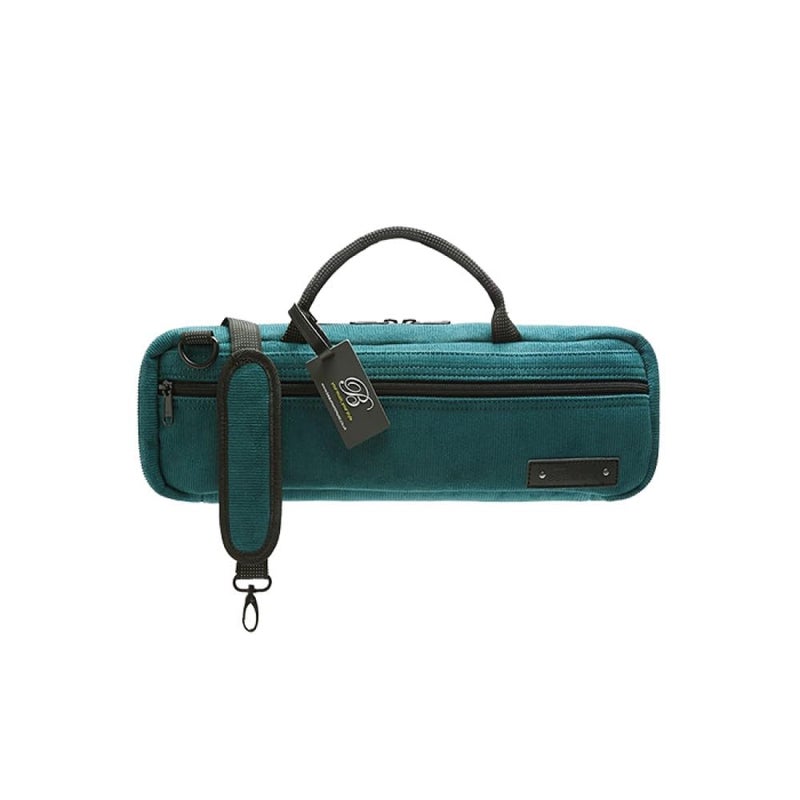 Flute Case Cover - Beaumont C-Foot Flute Bag - Teal - Corduroy