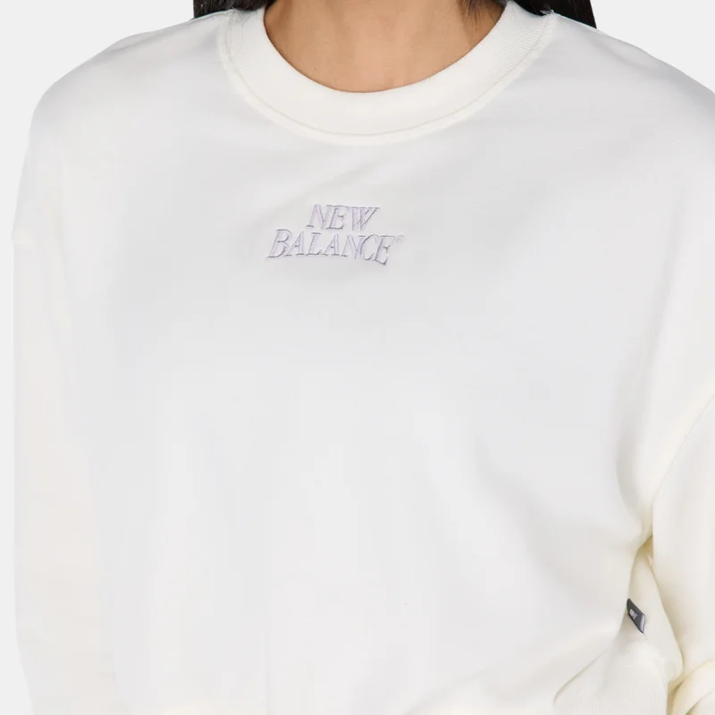 New Balance Beige Women's Logo Sweatshirt for Women | Best Price UAE