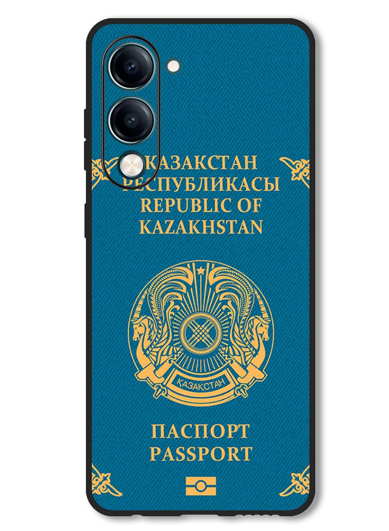 Theodor Case Compatible with Vivo Y29s Protection Shockproof Bumper Cover Kazakhstan Passport - Image 1