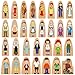 Syhood 30 Pcs Wooden Community Helpers Toys Multicultural Career Wooden People Figures Dolls Small Diversity Professionals Wood Blocks for Preschool Classroom Decorations Games Educational Supplies - Image 2