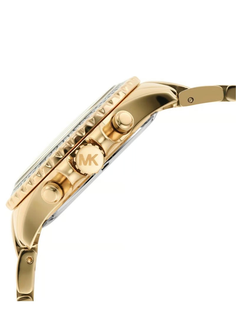 ام كي ساعة إيفرست كرونوغراف من الفولاذ المقاوم للصدأ باللون الذهبي - 7212 - Image 3