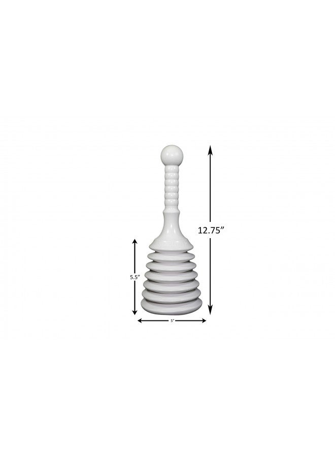 Master Plunger Master Plunger MPS4-4 Sink & Drain Plunger for Kitchen Sinks, Bathroom Sinks, Showers, and Bathtubs. Small and Strong Design with Large Bellows Commercial & Residential Use, White - Image 2