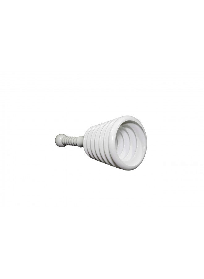 Master Plunger Master Plunger MPS4-4 Sink & Drain Plunger for Kitchen Sinks, Bathroom Sinks, Showers, and Bathtubs. Small and Strong Design with Large Bellows Commercial & Residential Use, White - Image 4