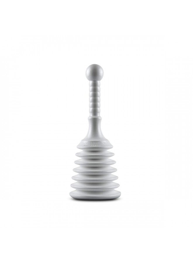 Master Plunger Master Plunger MPS4-4 Sink & Drain Plunger for Kitchen Sinks, Bathroom Sinks, Showers, and Bathtubs. Small and Strong Design with Large Bellows Commercial & Residential Use, White - Image 1