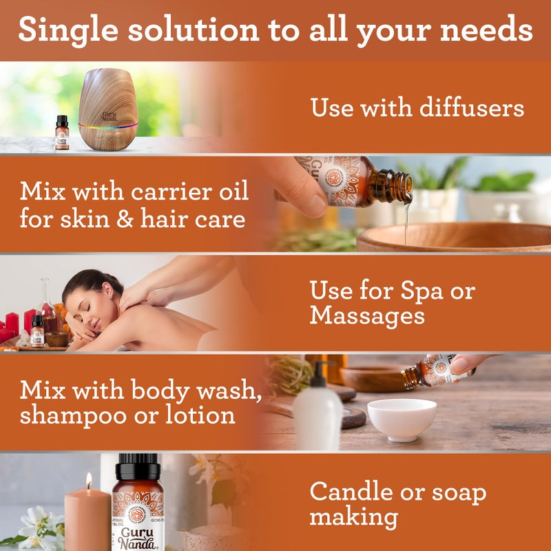 GuruNanda Frankincense Essential Oil (2x0.5 Fl oz), 100% Pure, Natural, Undiluted Aromatherapy Oil for Diffusers, Supports Join Health & Radiant Skin - Image 5