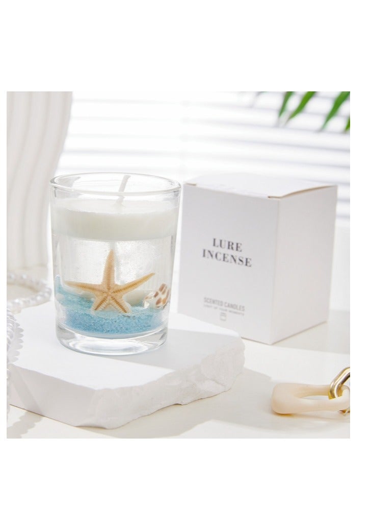 LURE INCENSE Jelly Scented Candle Crystal Jelly Wax Ocean Themed Birthday Candle With Aroma - Image 2