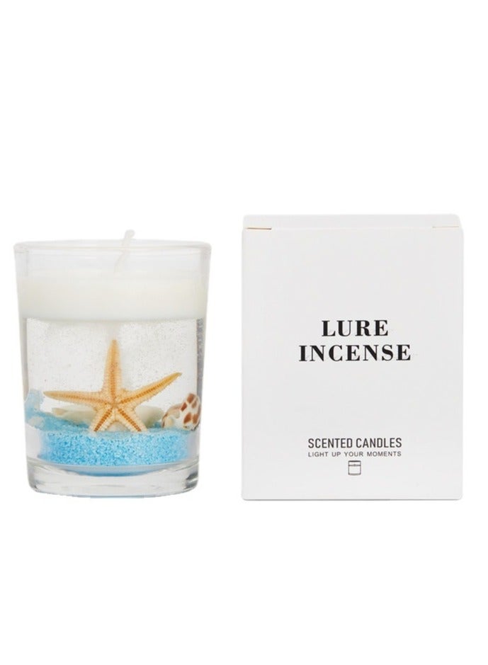 LURE INCENSE Jelly Scented Candle Crystal Jelly Wax Ocean Themed Birthday Candle With Aroma - Image 1