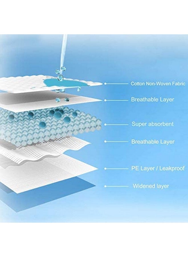 وسادات تدريب الكلاب/وسادات تدريب التبول والتبول مع سطح سريع الجفاف ولب ماص/مناسبة للجراء من السلالات الصغيرة/الكبيرة/الحجم: XL/L-60 سم × H- 45 سم (25 قطعة) - Image 4
