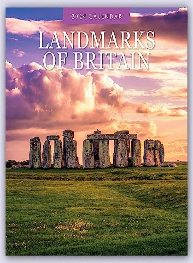 Landmarks of Britain 2024 Square Wall Calendar