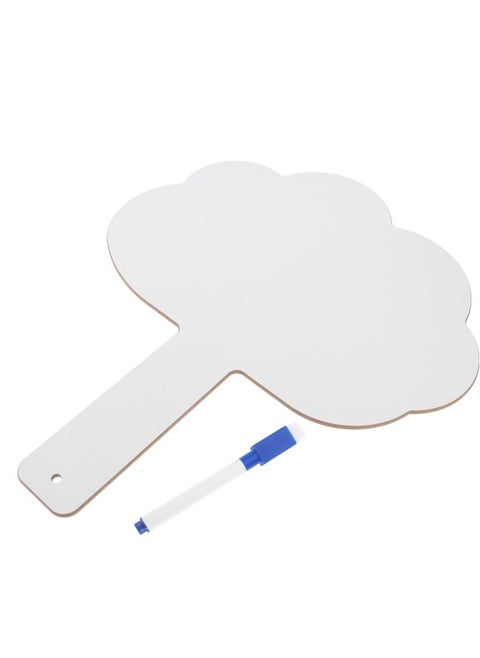 Double Sided Dry Erase Answer Board, Quick Response White board, Handheld White Board with Handle, Reusable Answer Board Answer,Suitable for Classroom Teaching Office Meeting (2Set, 2Pen）