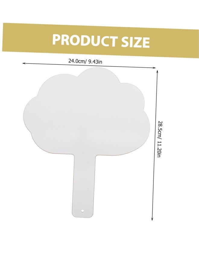 Double Sided Dry Erase Answer Board, Quick Response White board, Handheld White Board with Handle, Reusable Answer Board Answer,Suitable for Classroom Teaching Office Meeting (2Set, 2Pen）