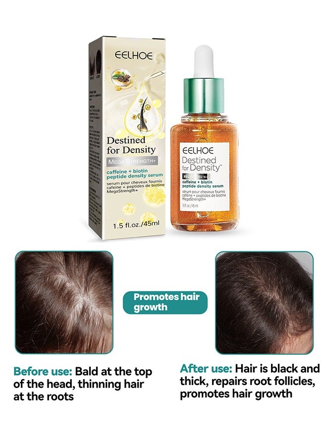 إيلهو مصل نمو الشعر - زيت إعادة نمو الشعر البيوتين يمنع تساقط الشعر ويساعد الشعر على علاج الشعر بشكل أكثر كثافة وقوة وأطول للرجال والنساء (45 مل) - Image 4