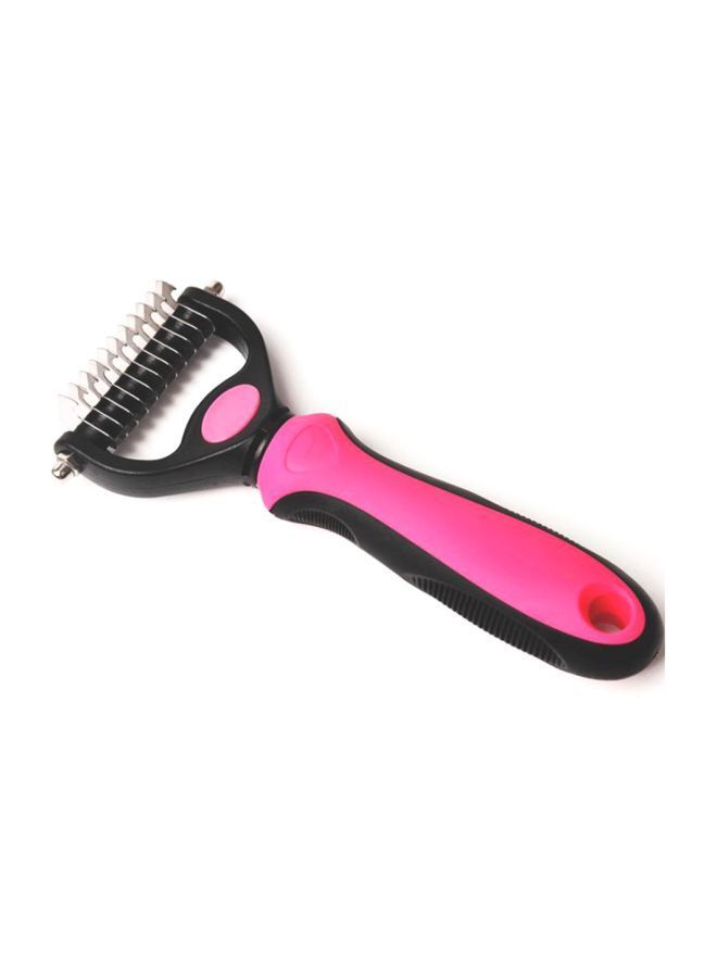 NIBEMINENT Pet Grooming Tool Undercoat Rake Pink - Image 4