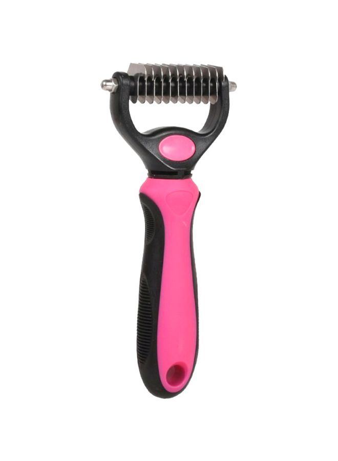 NIBEMINENT Pet Grooming Tool Undercoat Rake Pink - Image 1