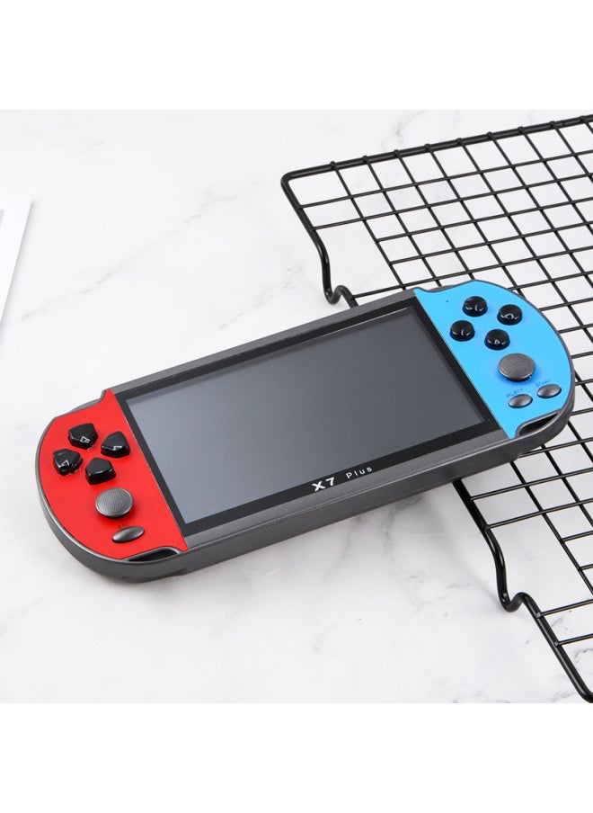 ماركة غير محددة - X7plus 5.1 بوصة شاشة كبيرة Psp Game Console Vintage Retro Arcade Gba Double Shake يده وحدة التحكم - لون المنتج: أحمر - الموديل: X7 PLUS - Image 1