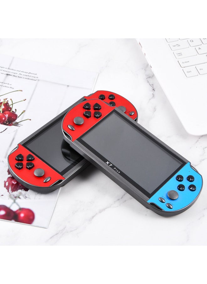 ماركة غير محددة - X7plus 5.1 بوصة شاشة كبيرة Psp Game Console Vintage Retro Arcade Gba Double Shake يده وحدة التحكم - لون المنتج: أحمر - الموديل: X7 PLUS - Image 1