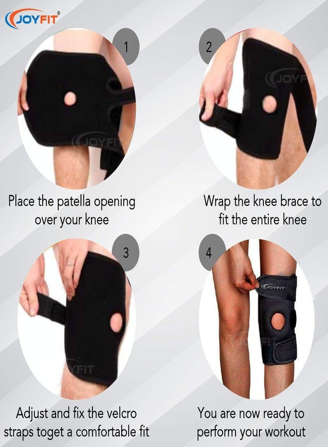 JoyFit Knee Cap - Knee Support with Anti Slip Design, Adjustable, Breathable Neoprene Knee Brace for Arthritis, Pain Relief, Sports Activities Gym Workouts For Men & Women (1 pc) - Image 5