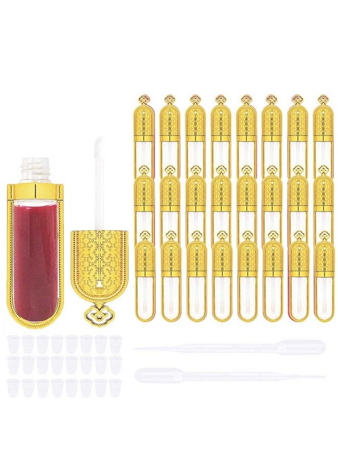 COSIDEA 24 PCS Refillable Empty 5ml GOLD Crown Lip Gloss Tubes with Wand，Cute Lipgloss Containers， DIY Lip Gloss Making Kit Container Bulk Wholesale - Image 1
