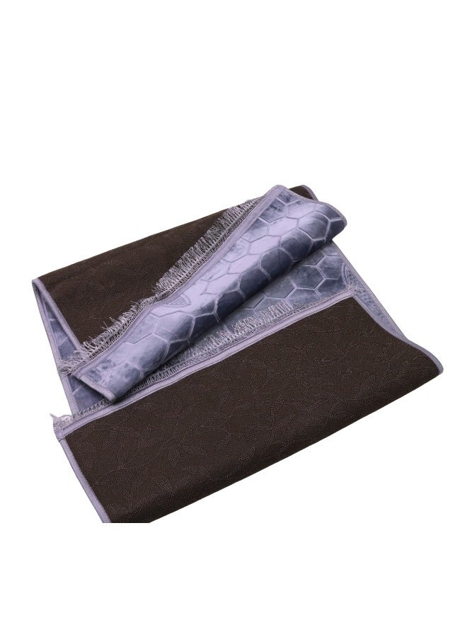SMART HOME Indoor home carpet, anti-slip, velvet, soft to the touch and characterized by a luxurious modern design and bright colours, ceramic carpets for the living room, hallway, corridors and various places  - Image 4