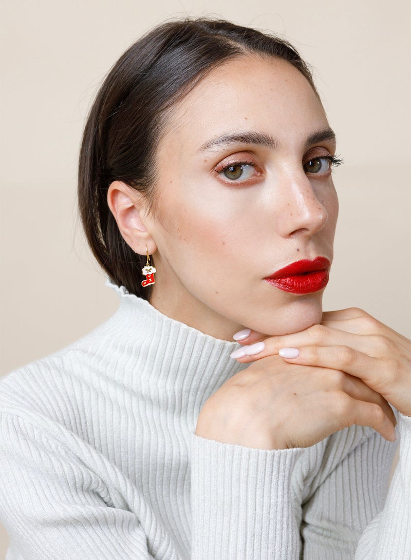 فارما حلق  فارما جورب ميلاد مطلي بالذهب 18k - Image 2