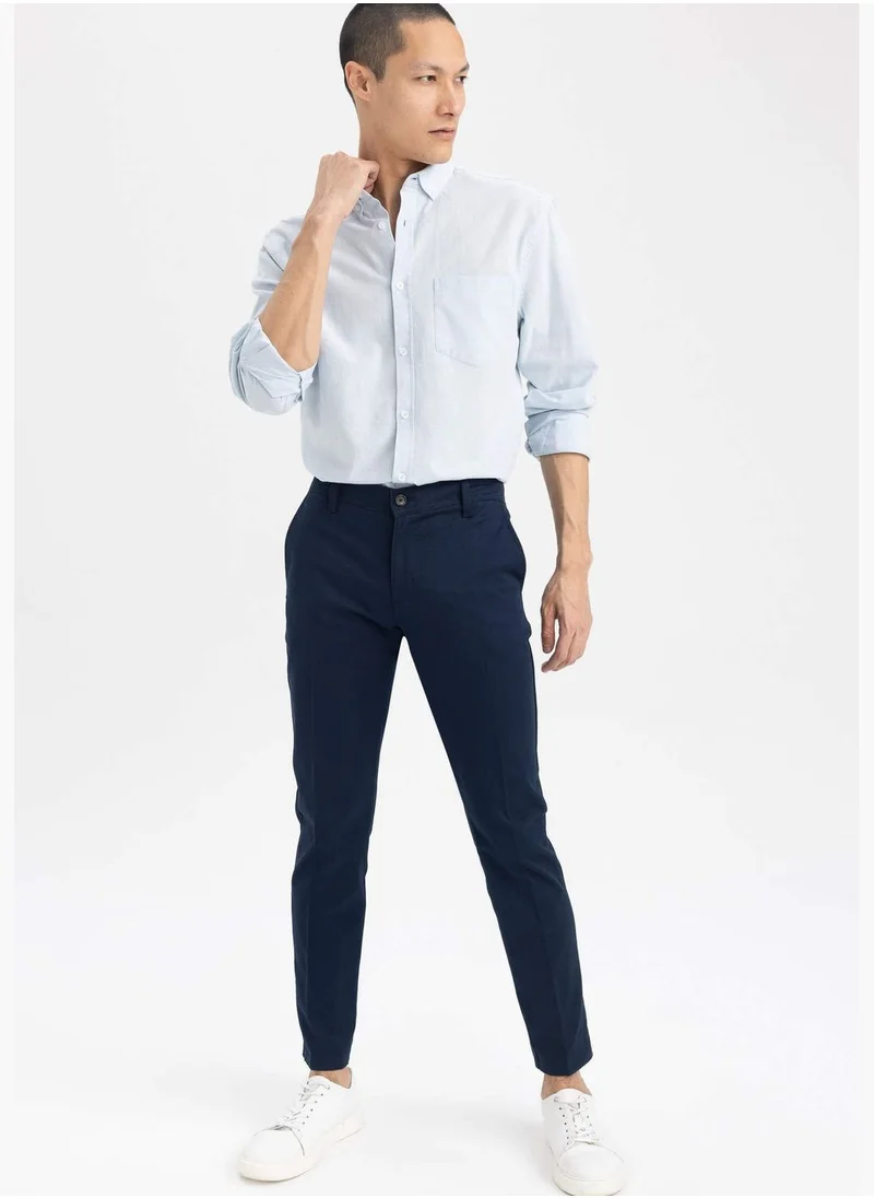 DeFacto Slim Fit Basic Chino Trousers