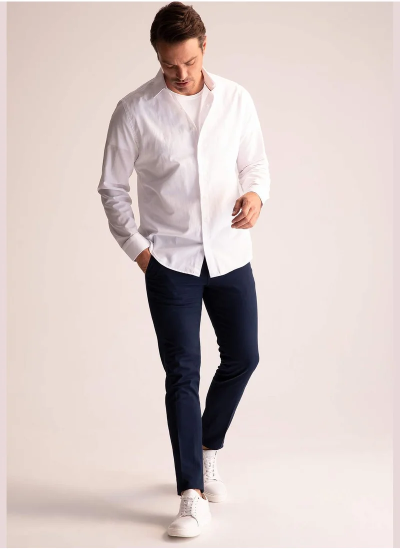 DeFacto Slim Fit Basic Chino Trousers