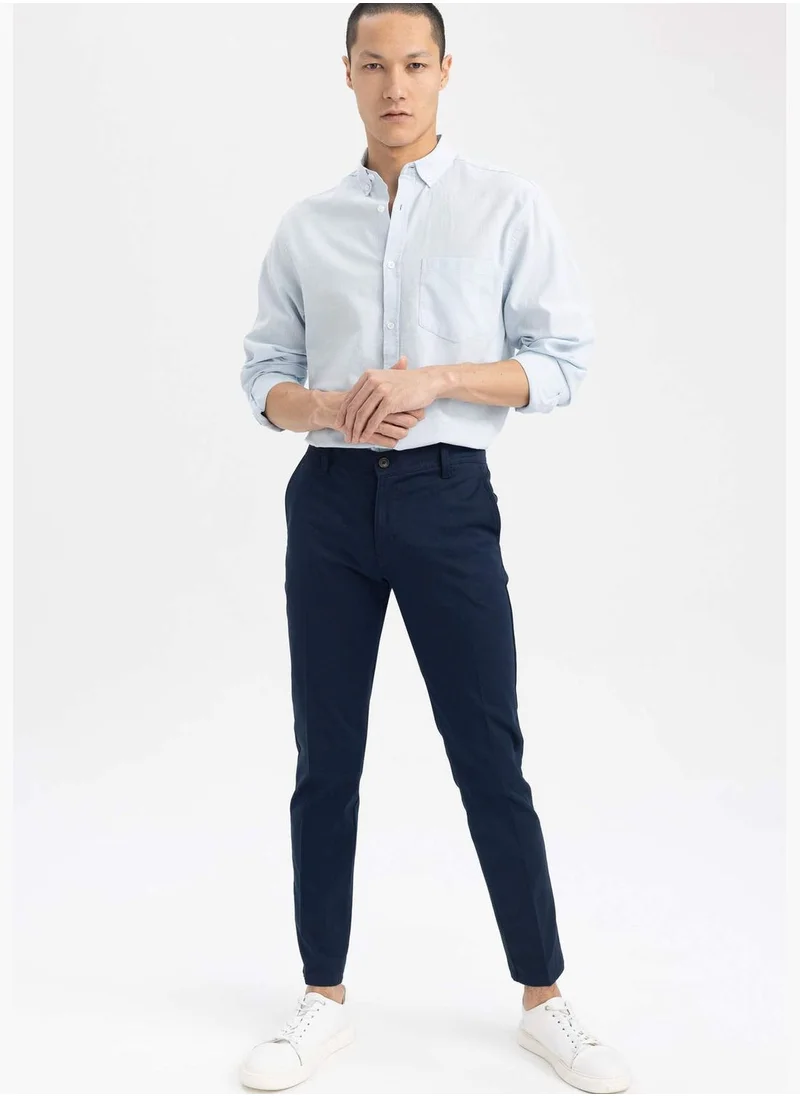 DeFacto Slim Fit Basic Chino Trousers