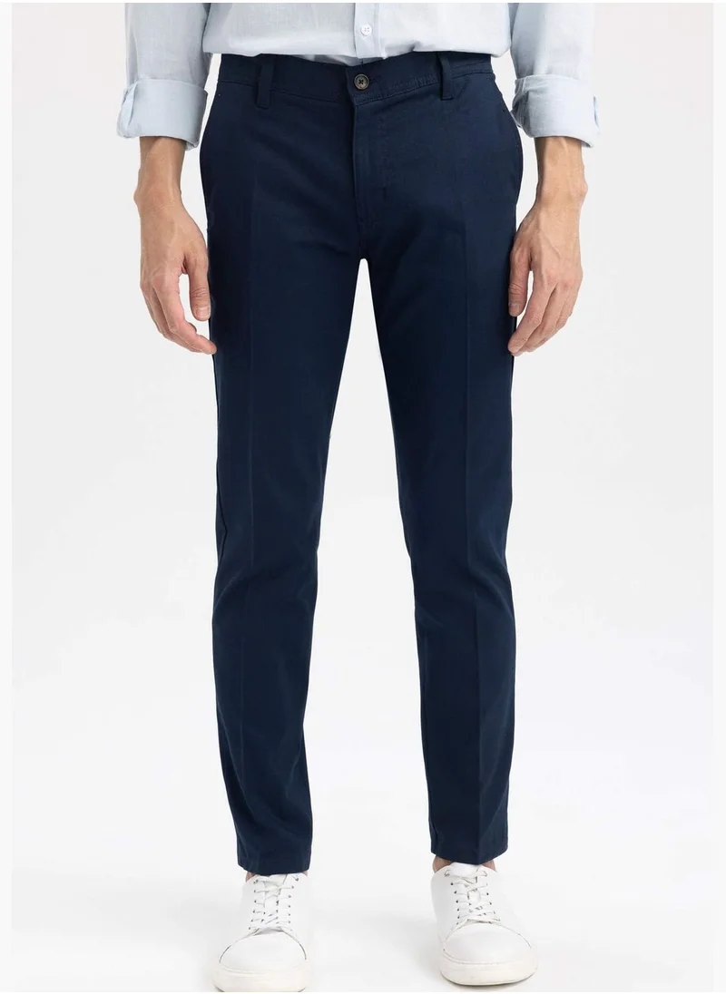 DeFacto Slim Fit Basic Chino Trousers