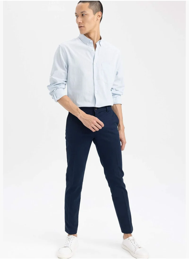 DeFacto Slim Fit Basic Chino Trousers