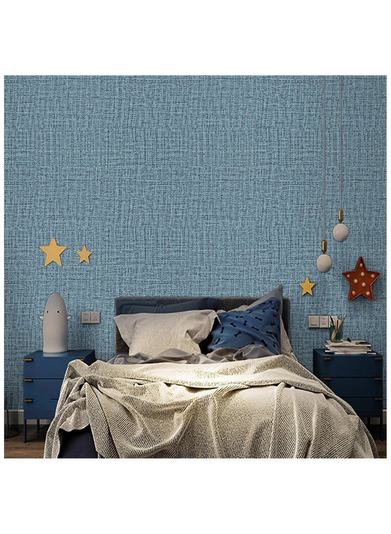 Anna Waterproof Moisture-Proof Self-Adhesive Linen Fabric Wallpaper for Home and Hotel Bathrooms - Image 4