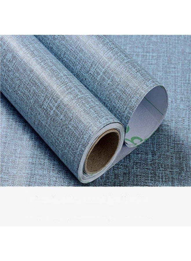 Anna Waterproof Moisture-Proof Self-Adhesive Linen Fabric Wallpaper for Home and Hotel Bathrooms - Image 1