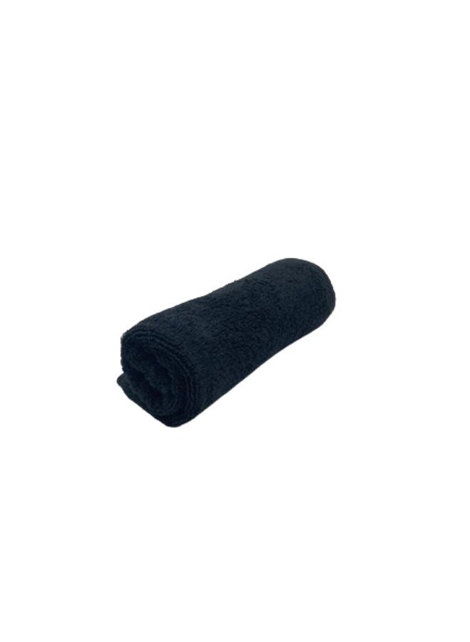 BYFT Iris (Black) Premium Plain Hand Towels (50x100,Set of 1 Hand Towel) 100% Cotton, Highly Absorbent and Ultrasoft Quick Dry Bath Linen-600 GSM  - Image 4