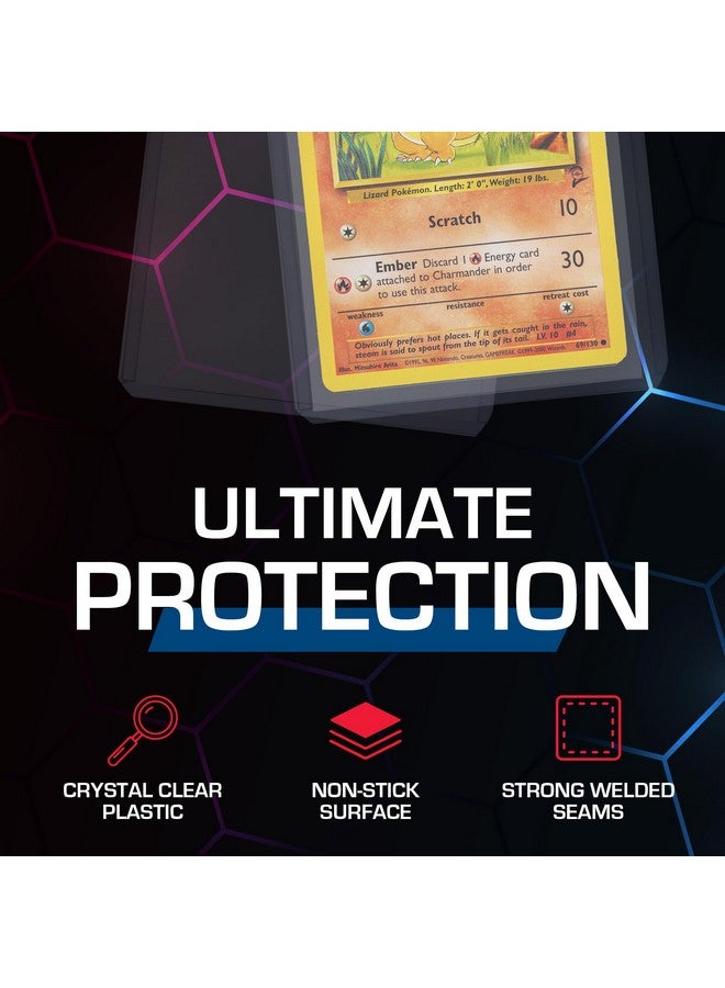 BCW 3X4 Topload Card Holder - Standard - 100Ct | Rigid Pvc Trading Card Protection For Baseball Cards, Football Cards, And Trading Cards Like Pokémon And Mtg | Holds Cards Up To 20Pts  - Image 3