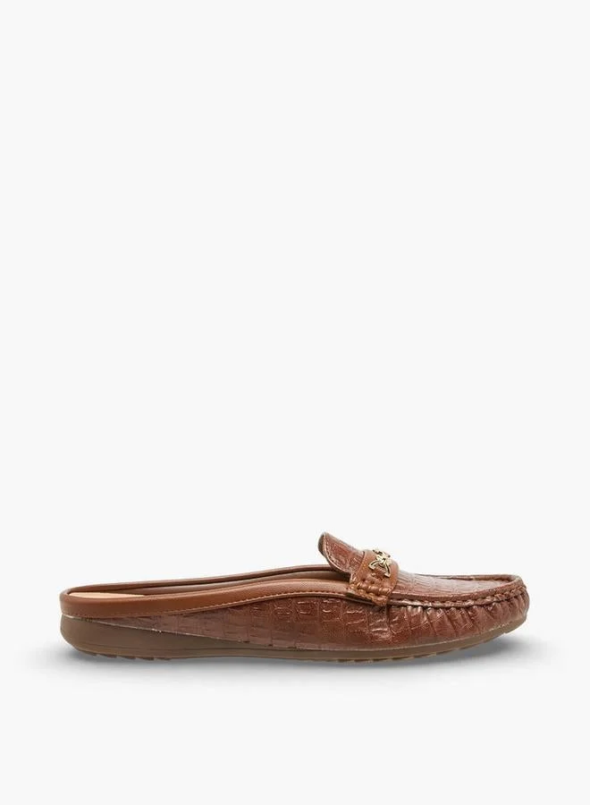 Women Metal Accent Mules