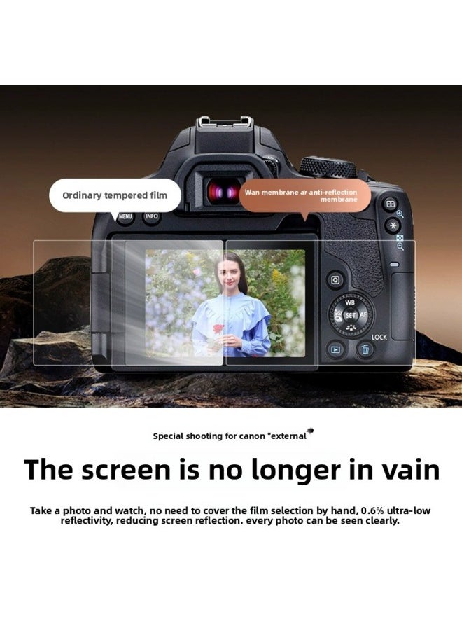Generic Canon Camera AR Film Screen Film R50 R62 G7x2 M50 R72 SLR Camera Anti-reflective Film Applicable-Color:Canon M10/100d/kiss X7 (anti-reflective★Ar Anti-reflection Film)  - Image 2