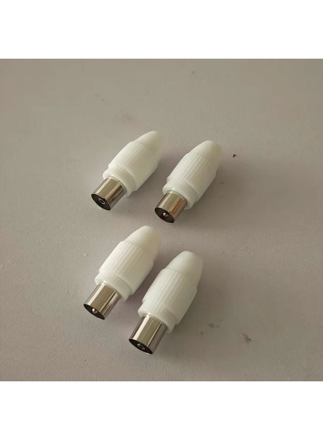 2 Male Solderless 9 5mm Antenna Plug And Female Adapter For Audio Signal Transmission - Image 2