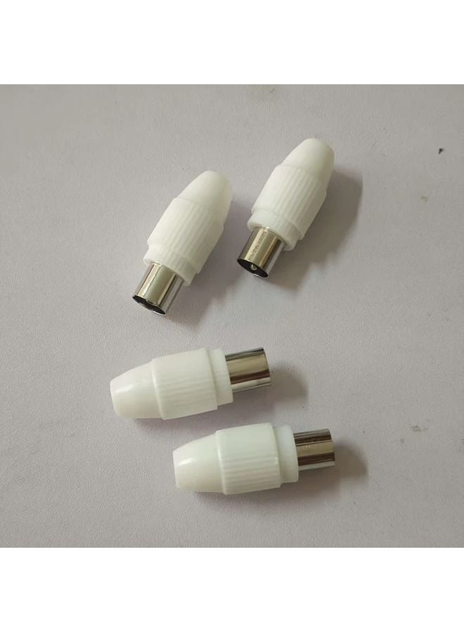 2 Male Solderless 9 5mm Antenna Plug And Female Adapter For Audio Signal Transmission - Image 3