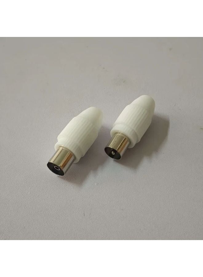 2 Male Solderless 9 5mm Antenna Plug And Female Adapter For Audio Signal Transmission - Image 5
