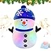 BSTAOFY LED Musical Snowman Christmas Stuffed Animal Light up Plush Toy Soft Adorable Singing Animate Pals for Kids 11 Snowman - Image 3