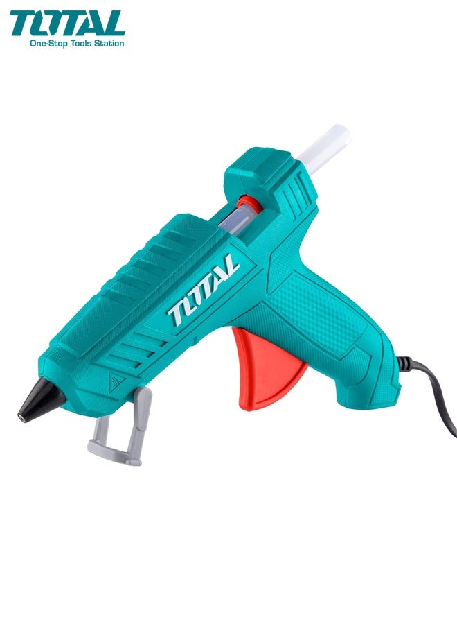 توتال مسدس غراء ساخن TOTAL TT101116-8 بقوة 20 واط (بحد أقصى 100 واط) مع عصي غراء 2×11 مم، مسدس لاصق سريع التسخين مزود بحامل للحرف اليدوية، وإصلاحات المنزل والمكتب، والخشب، والبلاستيك، والمعادن، والأقمشة، والنجارة - Image 1