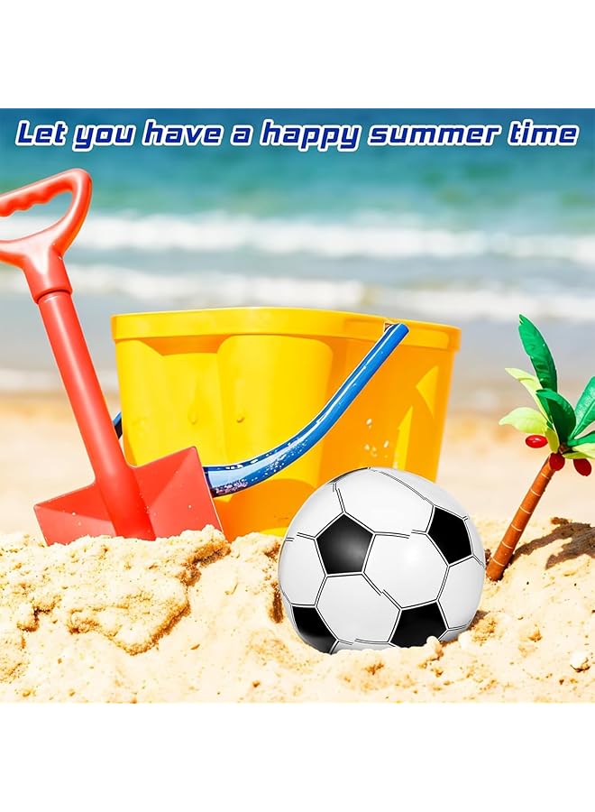 KASTWAVE Inflatable Beach Soccer Ball 3 Pcs Classic Soccer Shape Beachball Summer Water Toy Swimming Pool Outdoor Sports Summer Party Supplies Game For Kid Boys Girls 12 Inch From Inflated To Deflated - Image 5