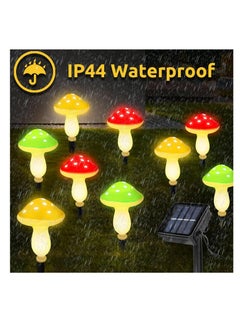 Meetion 6 LED Solar Mushroom Lights, Multicolor, IP65 Waterproof, Solar Powered, Outdoor Garden Decorations, Nature And Outdoors, All Seasons  - Image 5